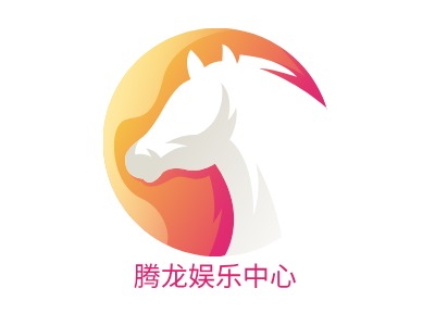 腾龙娱乐中心logo标志设计