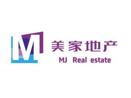 MJ   Real  estate企业标志设计