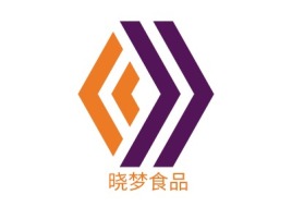  晓梦食品品牌logo设计