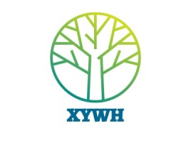 XYWH logo标志设计