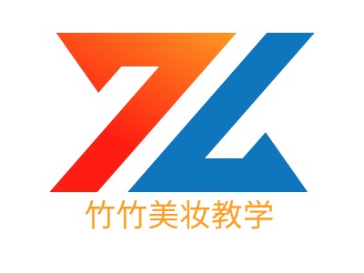 竹竹美妆教学门店logo设计
