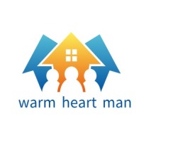 warm heart man企业标志设计