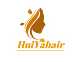 HuiYahair门店logo设计
