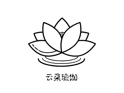 云朵瑜伽logo标志设计