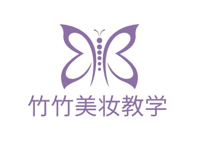 竹竹美妝教學LOGO設(shè)計