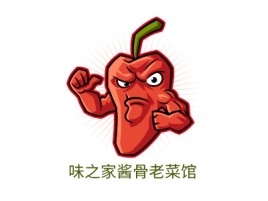 黑龙江味之家酱骨老菜馆店铺logo头像设计