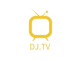 DJ.TVlogo标志设计