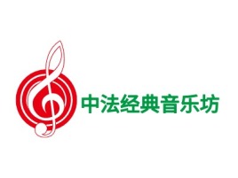 中法经典音乐坊logo标志设计