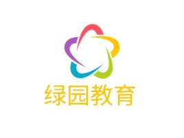 绿园教育logo标志设计