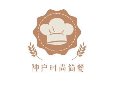 神户时尚简餐店铺logo头像设计