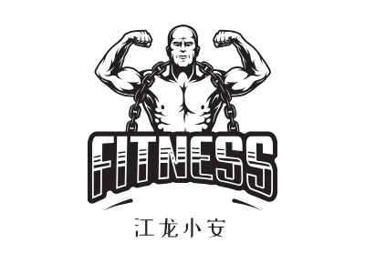 江龙小安logo标志设计