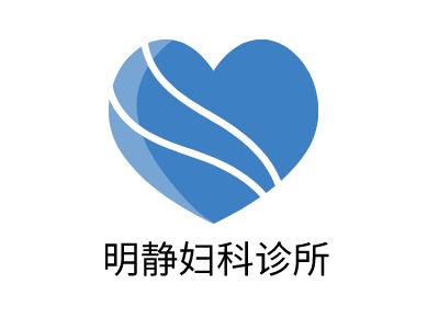 明静妇科诊所门店logo标志设计