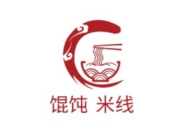 福建馄饨·米线店铺logo头像设计