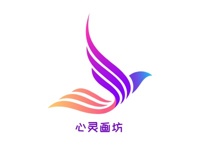 心灵画坊logo标志设计