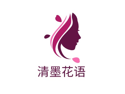 清墨花语门店logo设计