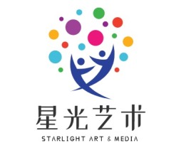 星光艺术logo标志设计