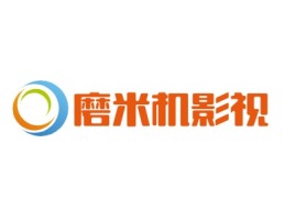 磨米机影视logo标志设计