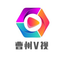 曹州V视logo标志设计