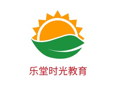 乐堂时光教育logo标志设计