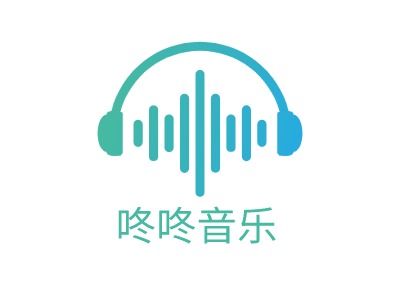 咚咚音乐logo标志设计