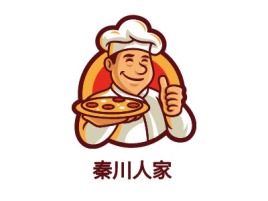 陕西秦川人家店铺logo头像设计