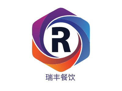 瑞丰餐饮店铺logo头像设计