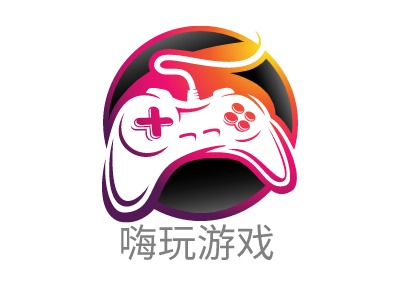 嗨玩游戏logo标志设计