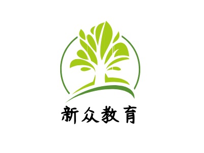 新众教育logo标志设计