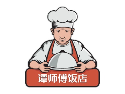 谭师傅饭店店铺logo头像设计