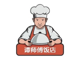 谭师傅饭店店铺logo头像设计