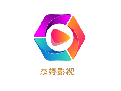 杰婷影视logo标志设计