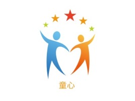 童心logo标志设计