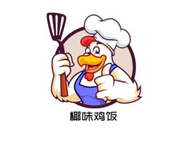 椰味鸡饭店铺logo头像设计
