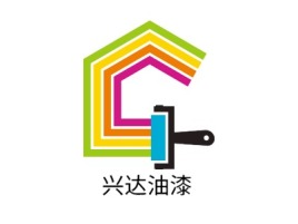 湖北兴达油漆企业标志设计