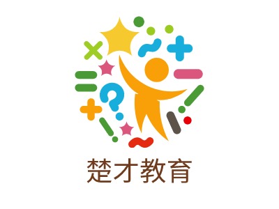 楚才教育logo标志设计