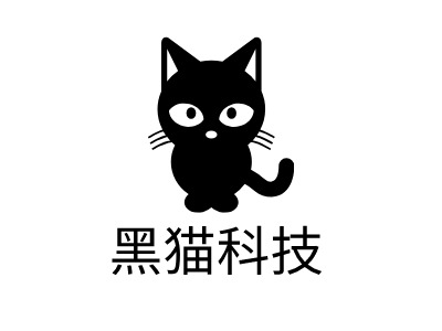 黑猫科技公司logo设计