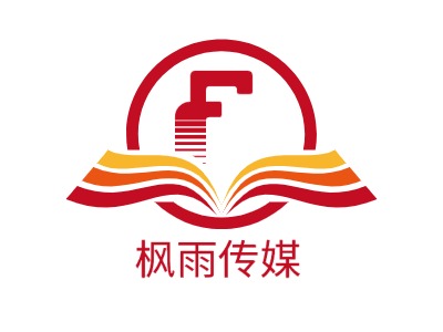 枫雨传媒logo标志设计