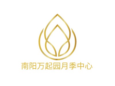南阳万起园月季中心品牌logo设计