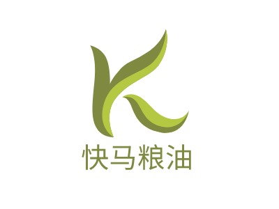 快马粮油品牌logo设计