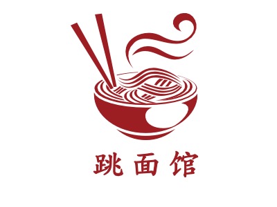 跳面馆品牌logo设计