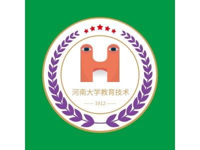 河南大学教育技术logo标志设计