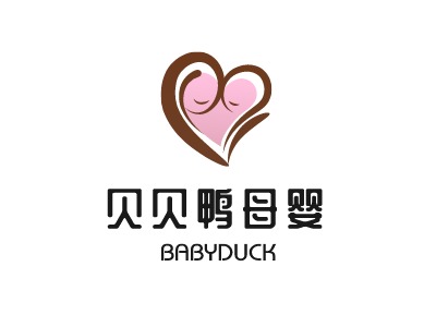 贝贝鸭母婴品牌logo头像设计