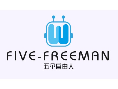 五个自由人公司logo设计