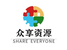 众享资源logo标志设计