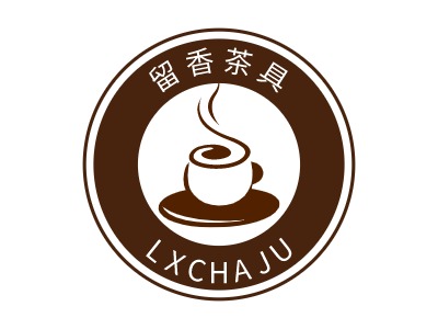 留香茶具logo设计