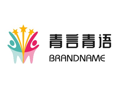 青言青语logo标志设计