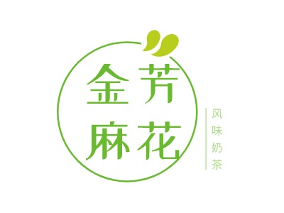 金芳麻花品牌logo设计