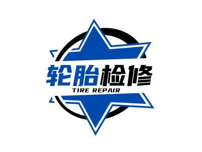 星星炫酷工业风图标标志logo设计