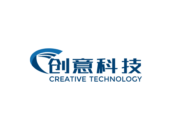 蓝色简约商务科技公司logo设计