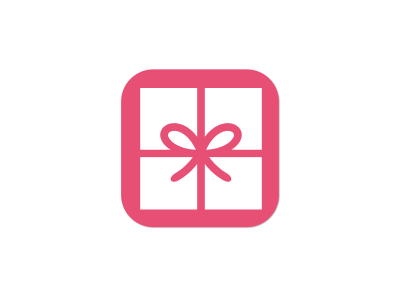 创意科技app礼物礼盒蝴蝶结图标标志logo设计